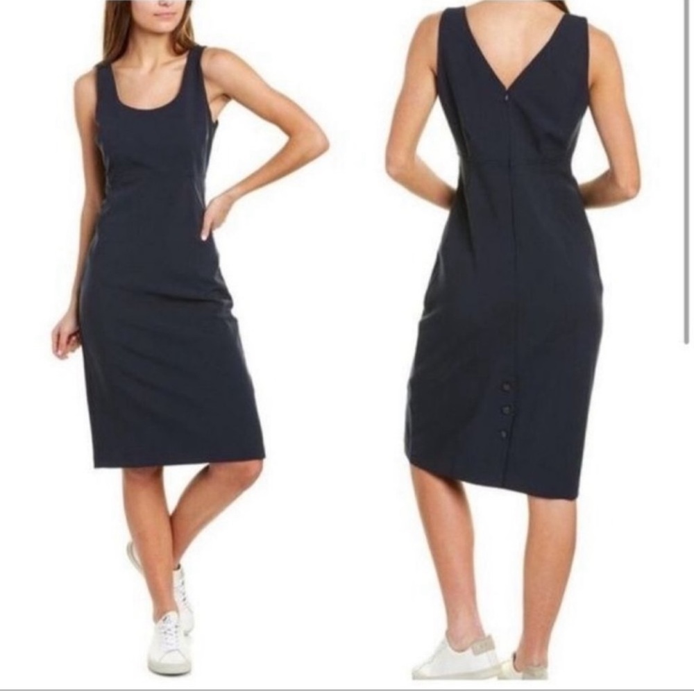 Club Monaco midi dress Navy Sleeveless size 4